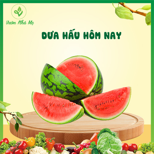 Dưa hấu Sài Gòn Vườn Nhà Mẹ - 1kg dưa hấu ngọt mát, đỏ ngon - Hoa quả tươi, sạch, chuẩn VietGap - Dưa Các Loại | VinMart.co