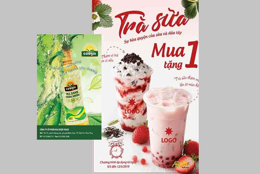 Download 10 mẫu poster trà sữa vector đẹp file AI, EPS, PSD - Amade Graphic